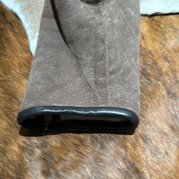 VINTAGE MAGGIE LAWRENCE LEATHER SHEARLING BIKER JACKET SIZE PETITE SMALL - Picture 4 of 14